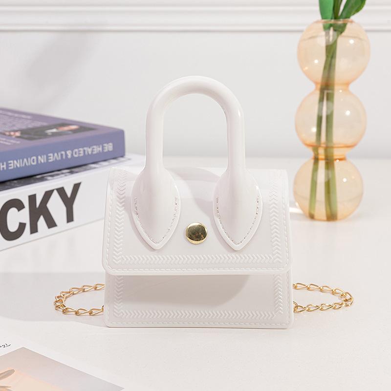 Guangzhou Women's Bag Women's Bag C Jelly Handbag Bag Macaron Change Bag Single Shoulder Oblique Span Bag Mouth Red Envelope