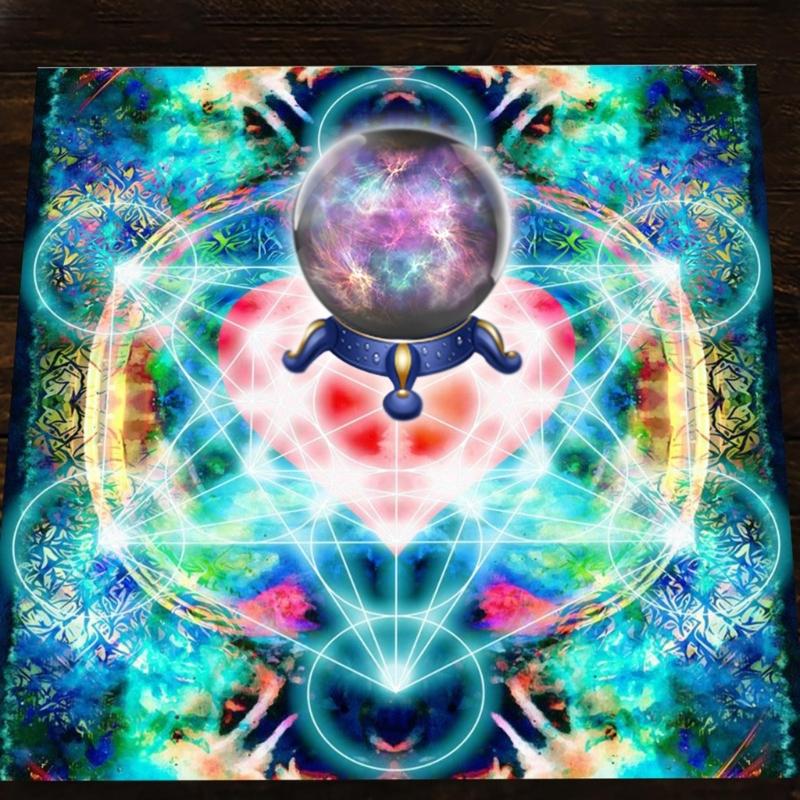 Tarotkarten Tischdecke Altartuch Orakel Divinationen Brettspiel Zubehör