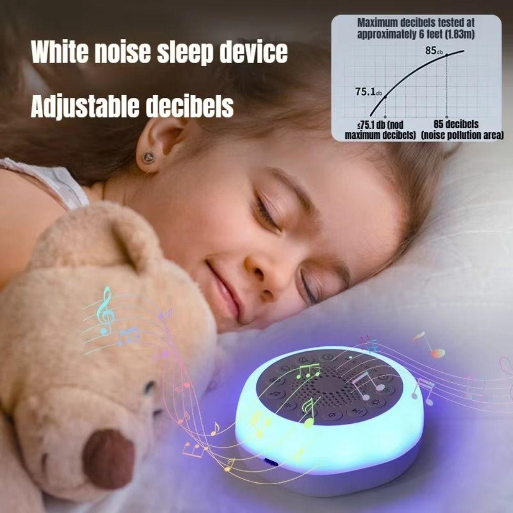 Rechargeable White Noise Machine Portable Sleep Sound Box Baby Sleep Soother Adult Sleep