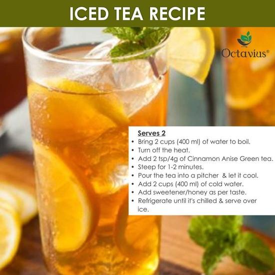 Octavius Cinnamon Anise Green Tea Loose Leaf- 100 Gms