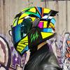 JIEKAI Flip-Up Motorcycle Helmet Women Couples Dual Lens Full Face Scooter Riding ABS Material