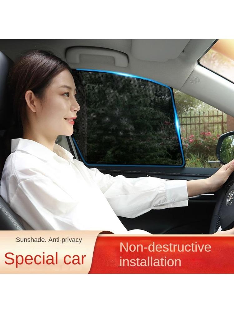 Magnetic Car Sun Shade Anti-UV Front/Rear Window Sunshield Shadow Mesh Glass Shading Car Privacy Shield Auto Interior