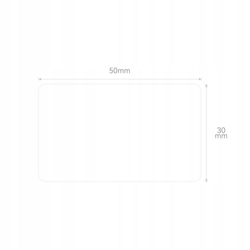 Niimbot Labels Stickers For M2 Printer White Rectangular 50X30Mm 225X