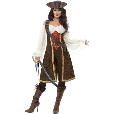 Smiffys Womens/Ladies High Seas Pirate Wench Costume Set