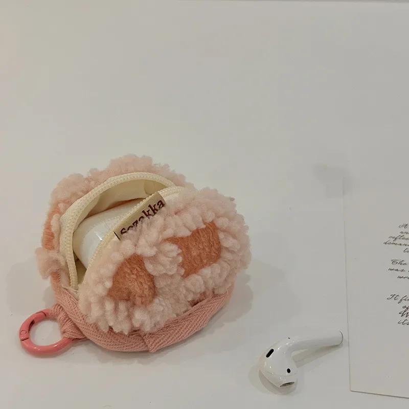 1 Piece Cute Earphone Case for Airpods Huawei Xiaomi Fashion Solid Color Wireless Earphone Case Universal Portable Cute Mini Bag