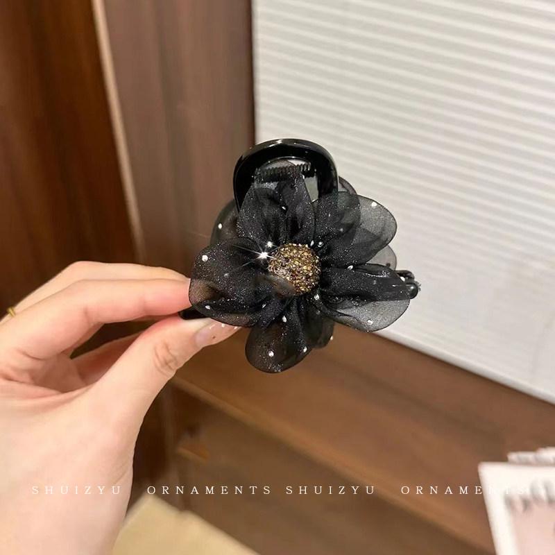 2025 Sunflower Rhinestone Hair Clip and Ponytail Accessory