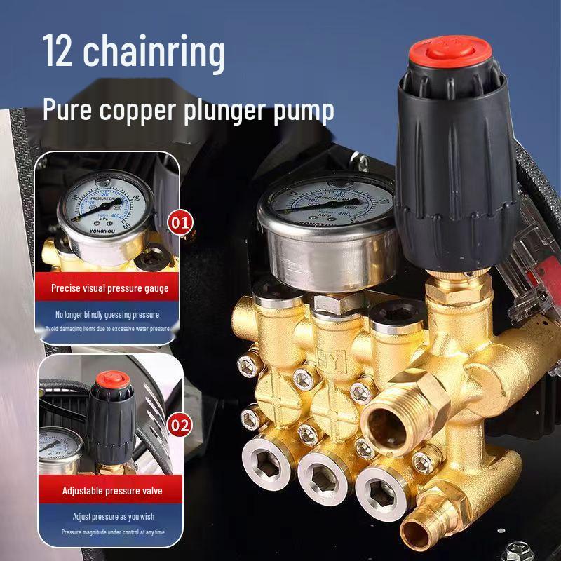 High-Pressure Hose Reel Car Wash Pump - Commercial & Home Use