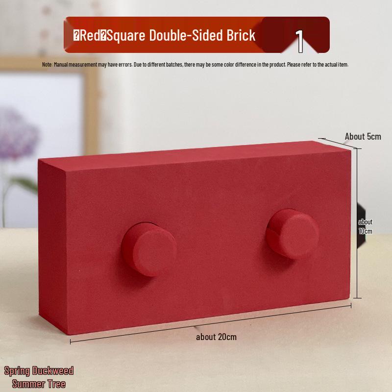 Kindergarten EVA Foam Building Blocks for Kids - Red Brick Set