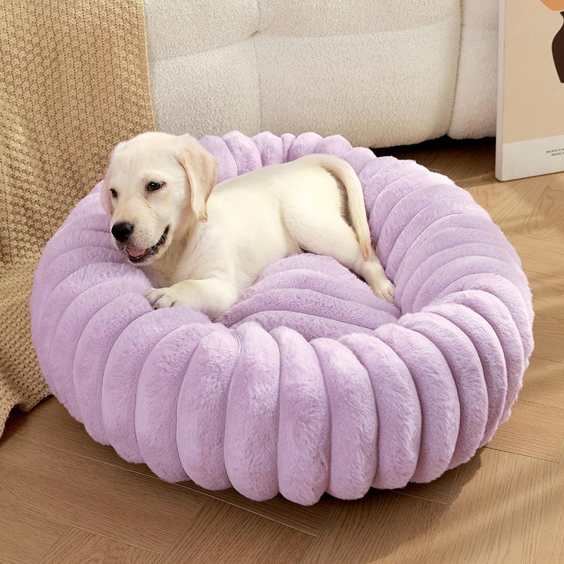 New Autumn and Winter Products High-quality Rabbit Hair Pet Nest High-quality Plush Cat Nest Dog Kennel Pet Mat Pet Supplies Dog Bed