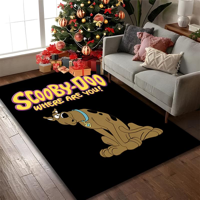 [SCOOBY-DOO Printed Carpet] Non-slip Office Rug, Cozy Area Carprt for Living Room Use, Soft Home Sofa Chair Mat