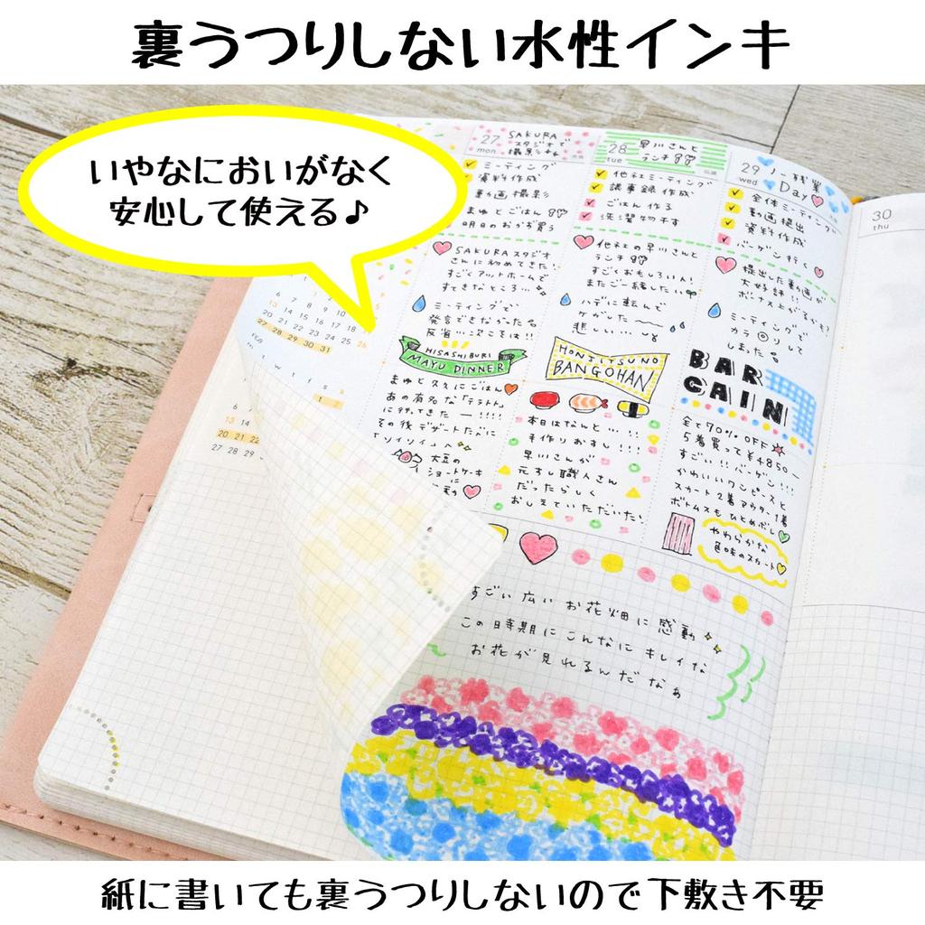 Długopis Sakura Crepas Pigmax fine point sky blue 10 sztuk na bazie wody ZPK-S10P