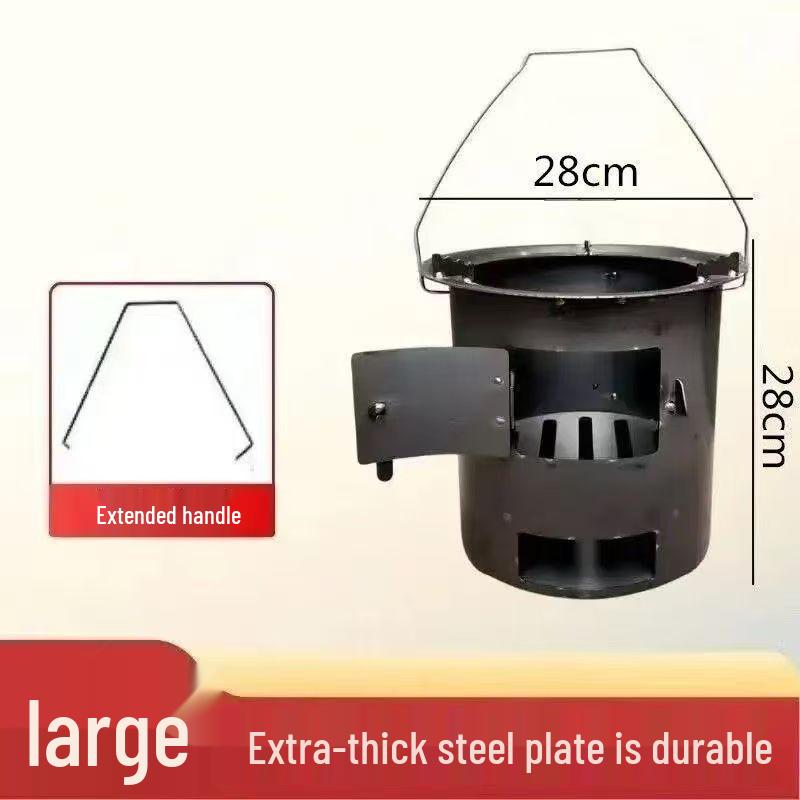 Portable Multi-Functional Wood Stove: Outdoor Fire Pit & Tea Brewer