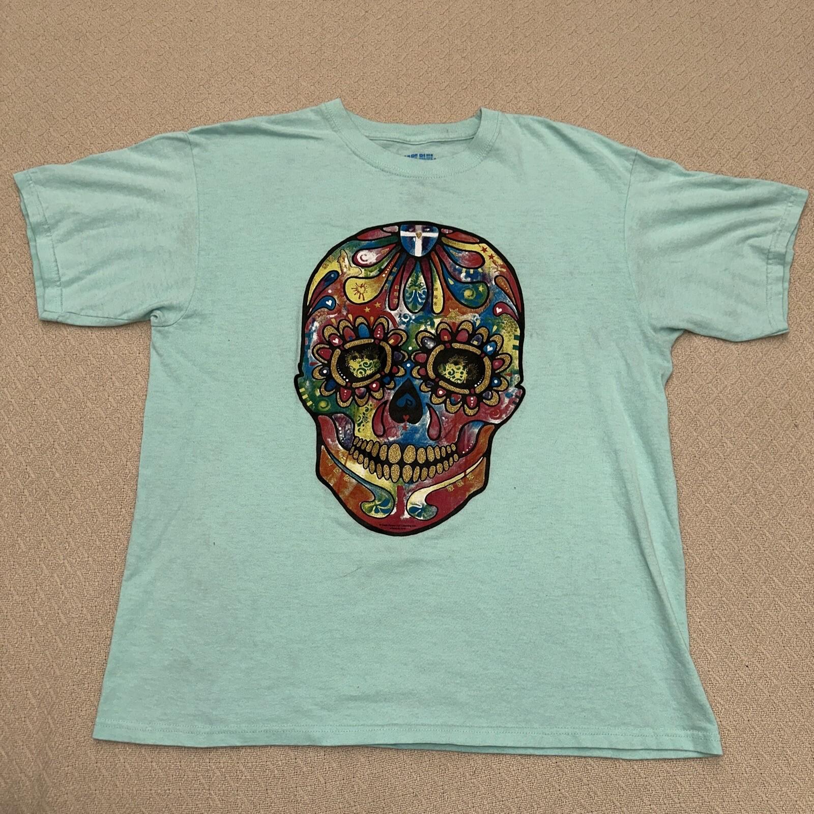 Dean Russo Sugar Skull T-shirt Men s T-shirt- Cozumel Mexico S