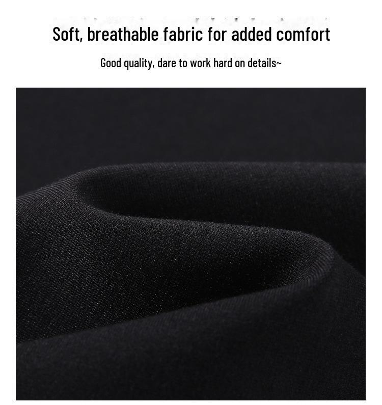 High-Waist Black Flared Pants for Women - Spring/Fall Slimming, Plus Size, Lightweight Front Slit Design