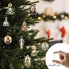 2D Flat Acrylic Mystery Box 24pcs Pendant With Airplane Box Funny Christmas Countdown Calendar
