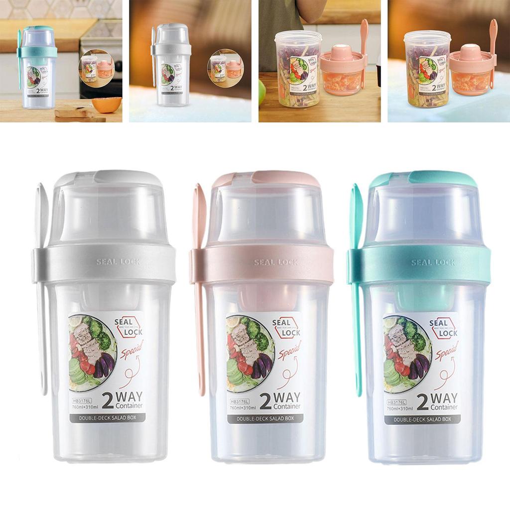 Breakfast Salad Cup Multipurpose Salad Cup Container for Lunch Practical Cereal Cup for Business Work Travel Picnic Dorm