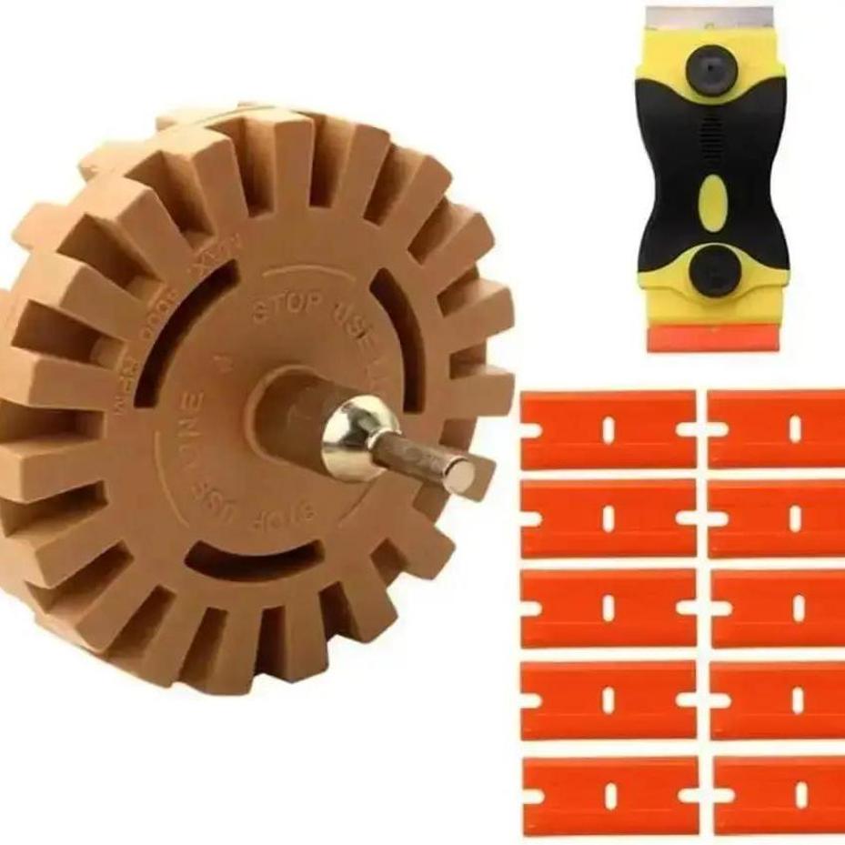 1 Pcs Rubber Eraser Wheel Pad Polishing Kit Wheel Car Sticker Remover Tool For Automotive RV And Boat Pinstripe Sticker