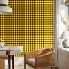 Yellow and ochre checkered wallpaper for living room and bedroom 50x1000