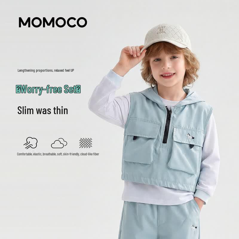MOMOCO Boys Stylish Three-Piece Spring/Autumn Set 105