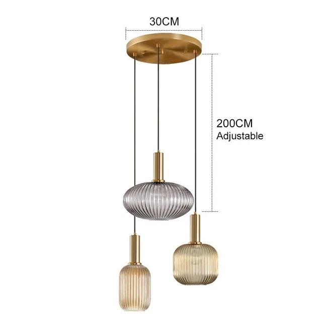 Nordic Restaurant Colorfull Glass Pendant Lights Creative Living Room Lamp Simple Bedside Lamp LED E27 Hanging Loft Lighting
