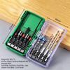 10/15 Pieces Screwdriver Bits Kit S2 Steel Hex Shank Bit Set Magnetic Drill Bits  Motorcycle Repair