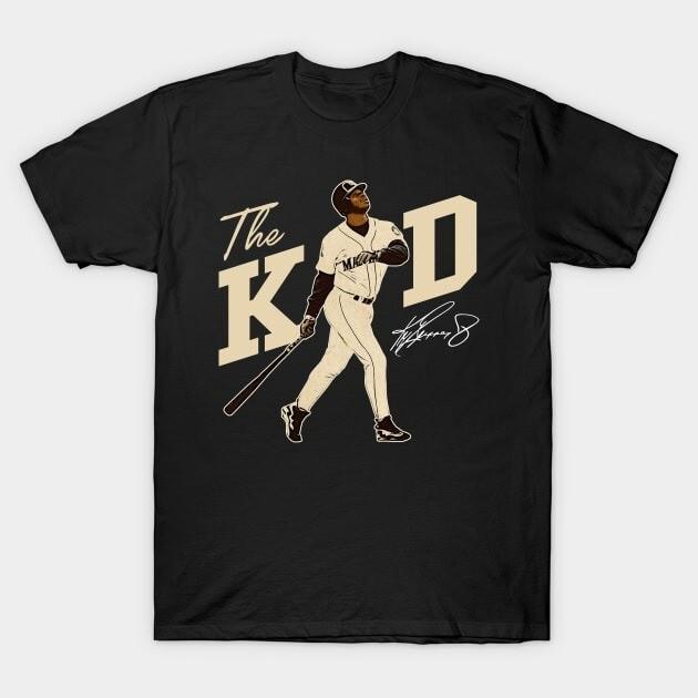Ken Griffey Jr The Kid Basketball Legend Signature Vintage Retro 80s 90s shirt Unisex T-Shirt XXL