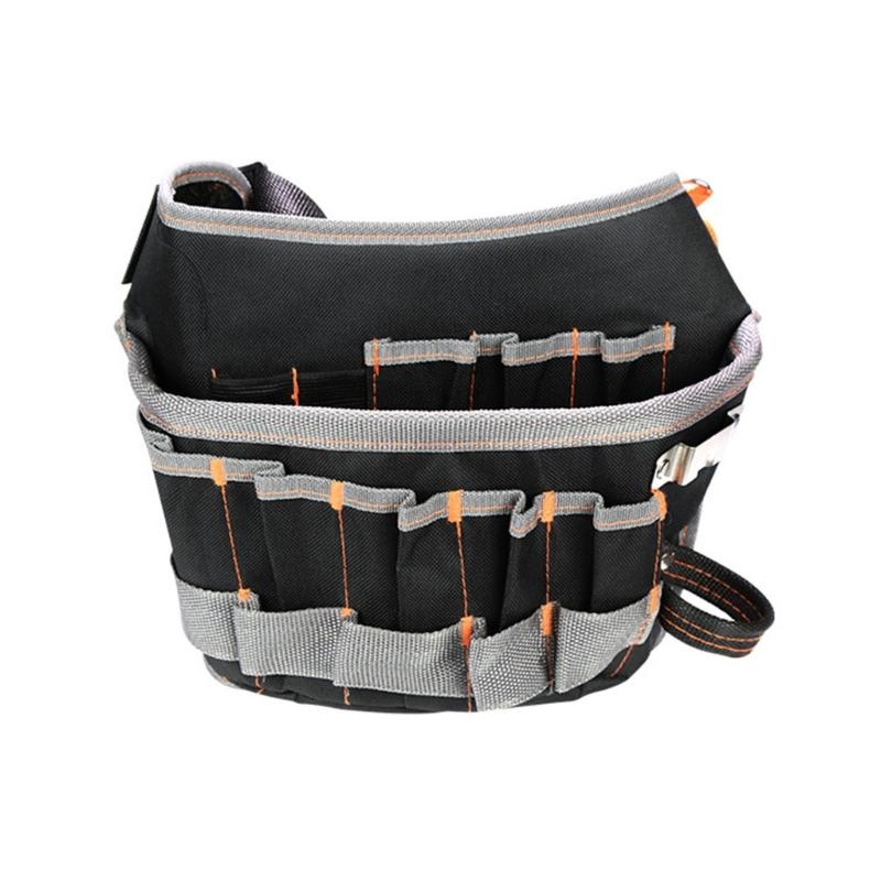 Riveted Reinforcement Tool Pouch Multiple Pockets Electrician Tool Bag Multifunctional Waist Bag Organizer Tool Holder 1