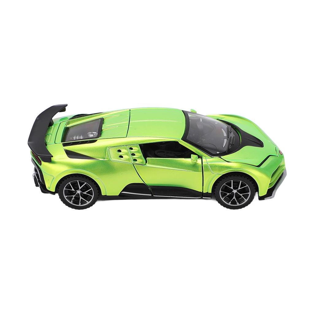 1:32 Scale Zinc Alloy Model Car Diecast Pull Back Sound Light Toy Car Model for ChildrenGreen