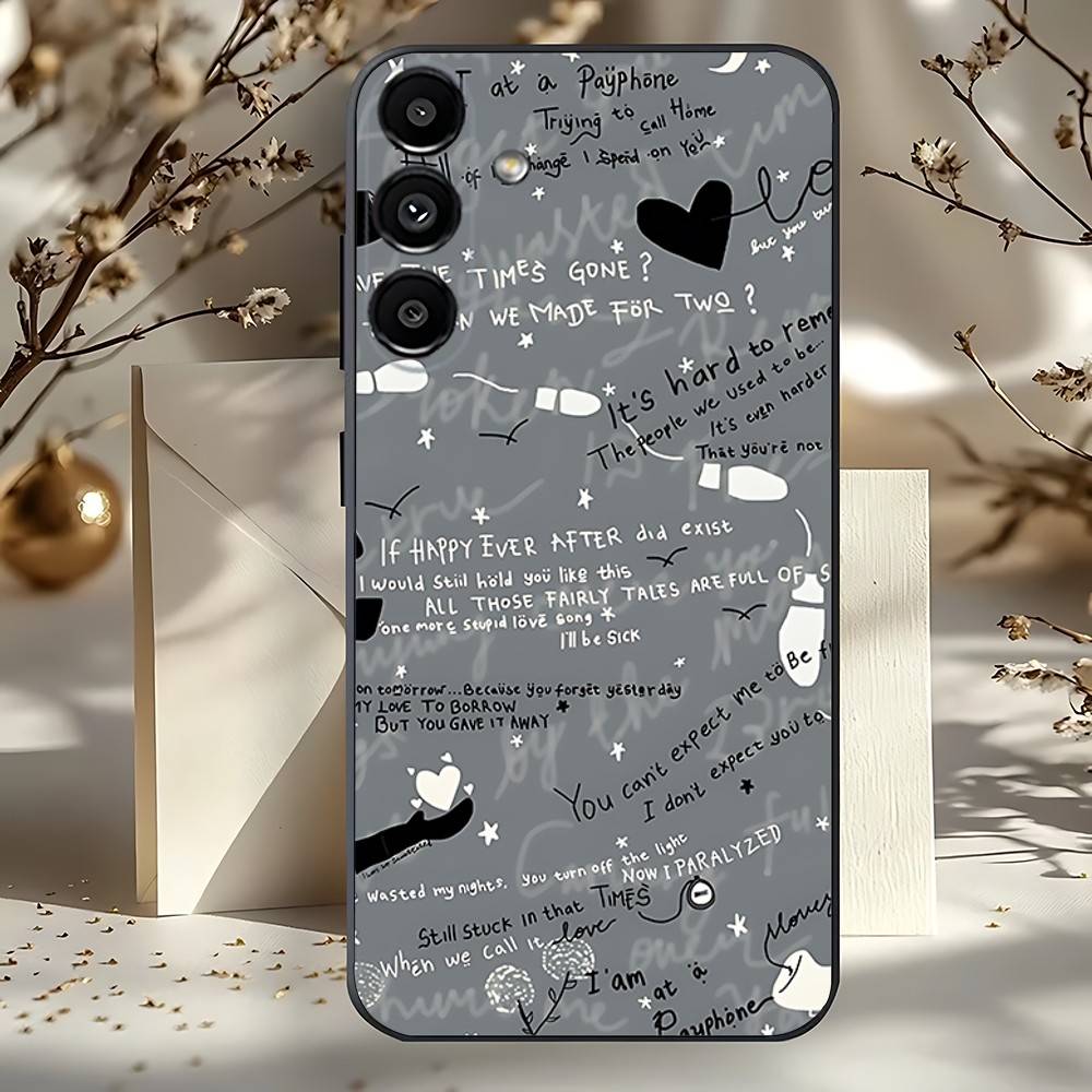 Band Maroon 5 Payphone Phone Case For Samsung A73,72,51,53,52,71,22,5G,Note,J7,8,9 Classic Versatile Black Soft Shell
