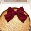 Red Velvet Rhinestone Hair Clip for Women - New Year, Christmas & Bridal Accessory