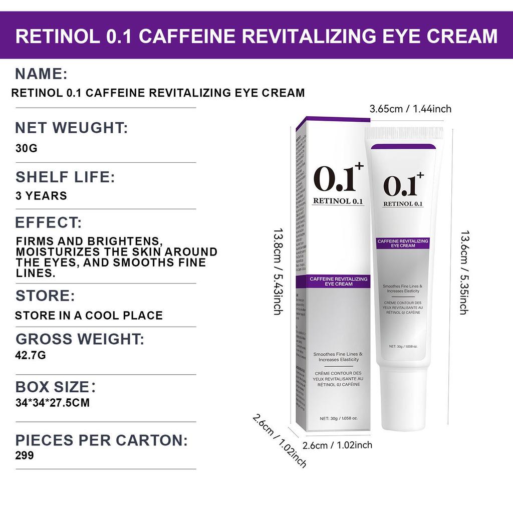 Retinol Eye Cream – Anti-Wrinkle & Smoothing, Brightening
