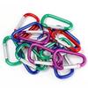 5/10/20PCS Aluminum Carabiner Key Chain Clip Multi Colors Camping Hiking Hook Safety Buckle Keychain Backpack Bottle Buckle