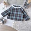 Girls' Preppy Winter Coat & Pleated Skirt Set - AWB003