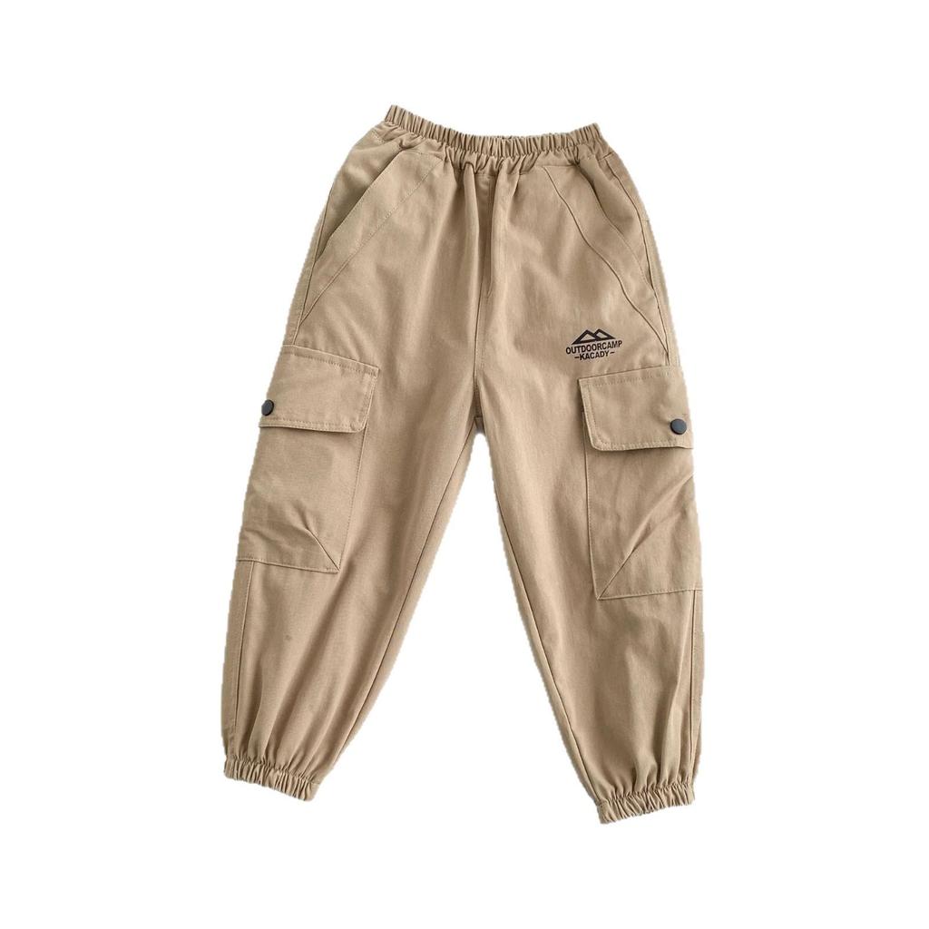 Boys' Stylish Jogger Overalls - Medium & Large Spring/Autumn 2026 Long Pants for Kids
