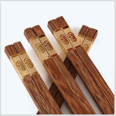 Bacchette di legno naturale di alta qualità Bacchette cinesi sane Bastoncini di cibo per sushi riutilizzabili Stoviglie regalo ecologiche
