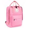 Er Wei Man Letter Print Canvas Leather Backpack Camping Schoolbag Bag Travel