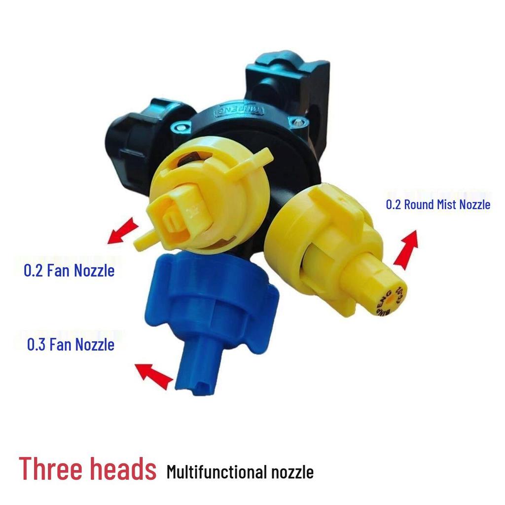 Agricultural 360° Rotary High-Pressure Three-Head Sprinkler Atomization Sprayer