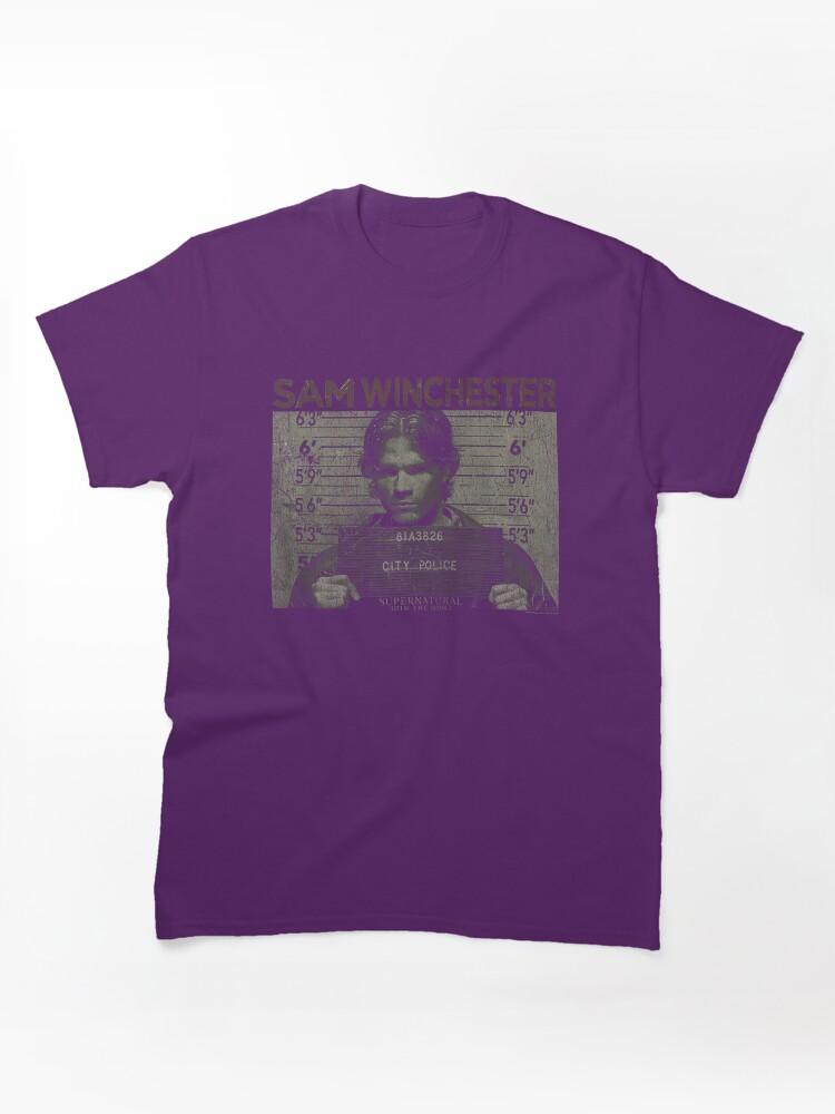 City Hunter Supernatural Sam Winchester Mugshot Portrait Design Classic Unisex T-Shirt