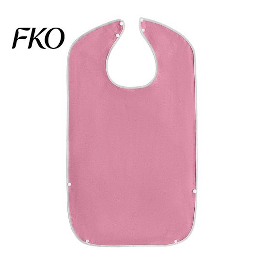 Adult Bibs with Snap Buttons Large Bib, Solid Color Waterproof Clothing Protector, Deep Crumb for Elderly Catcher Design, Adjustable Closure