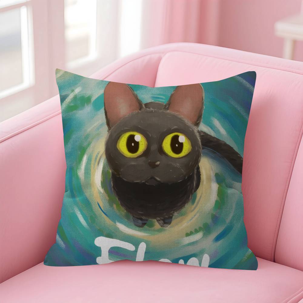 FFlow cute 2024 Movie Maple Design Cushion Cover Happy Autumn Harvest decor Holiday Decorati Pillow Cover
