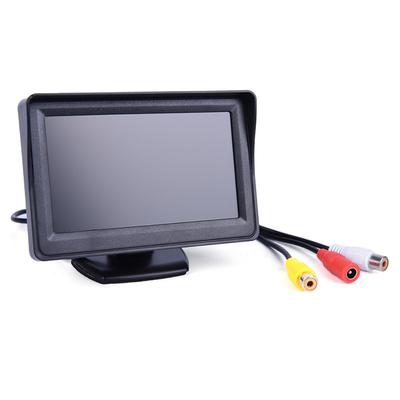 HD-Automonitor, 4,3-Zoll-Bildschirm, Tft-LCD-Digitalanzeige, Zwei-Wege-Eingang, Sonnenschutzmonitor für Rückfahrkamera