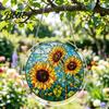 Relaxing Assembly Puzzle Acrylic Jigsaw Suncatcher Colorful Stained Glass Style Sun Catcher Handmade Catcher Kit DIY Puzzles Window Hanging