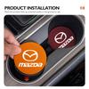 For Mazda 2pcs Car Cup Holder Scratch Guard Suede Mat Non Slip Drink Coaster 2 3 5 6 Axela Atenza Speed 6 CX3 CX4 CX5 CX7 CX8 nh1