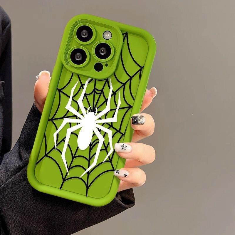 White Spider Suitable for iPhone16ProMax Phone Case 14 Apple 13 Frosted 12/15 Premium 11 Case