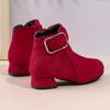Trendy Elegant High-heeled Boots With Zipper For Girls, Lightweight Non Slip Boots For Indoor Outdoor Travel, Spring And Autumn
