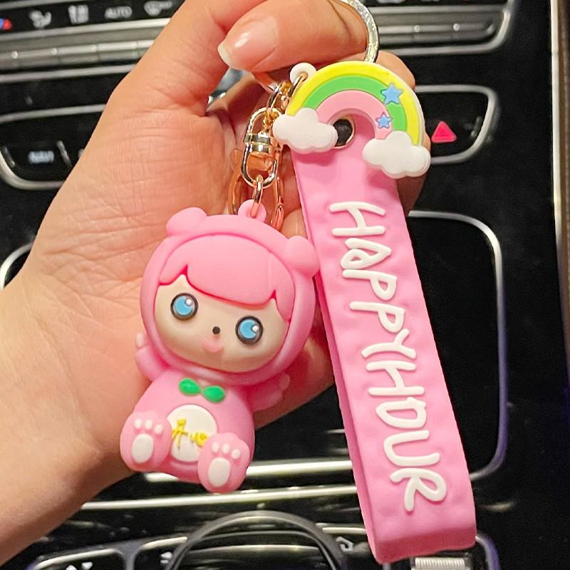 Creative Cute Doll Keychain Pendant Ornament - Perfect for Bags or Car Keys, Great as a Gift