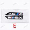 2Pcs Premium Fender Side Badge Emblem for BMW M Power X1 X2 X3 X4 X5 X6 Glossy Black Sticker Logo 6.8cm 8.4cm Car Styling Decor