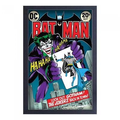 The Joker's Back In Town Framed Canvas Print