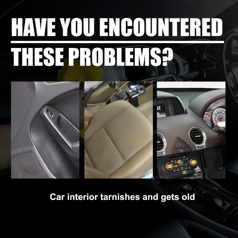 Rayhong Innenraum-Restaurationsreiniger Premium Kunststoff-Armaturenbrett und Lederpflege-Lösung 120ml Für Effektive Reinigung und Fleckenentfernung