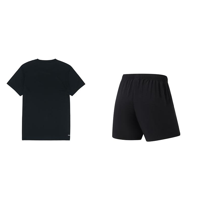 Li-Ning Quick-Drying Breathable Stretch Training Woven Fitness Leisure Sports Suit Unisex Suit ATSS463-1+AKSU679-1